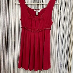Max Studio Red Sleeveless Blouse Medium